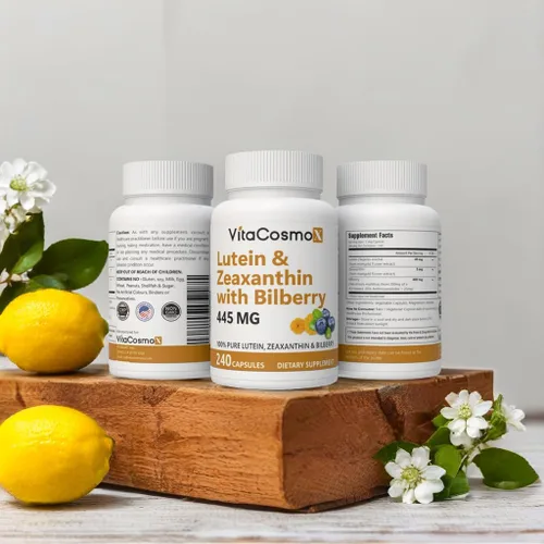 Vista 6 de Luteína con zeaxantina, cápsulas veganas, 120 unidades, 40 mg de luteína + 4 mg de zeaxantina por porción, sin OMG, sin gluten