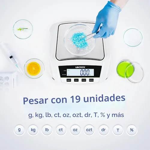 Vista 4 de Báscula de laboratorio de 0.00 oz, precisión de 70.55 oz, báscula de gramos de joyería (sin peso de prueba) Precision Scale Analytical Balance