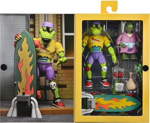 Vista 3 de NECA Figura de acción de Mondo Gecko Tortugas Ninja Mutantes Adolescentes