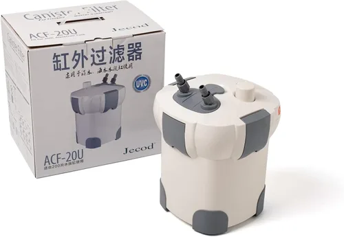 Vista 12 de Jebao Filtro externo para acuario con medios de filtración (ACF-20, 198GPH)