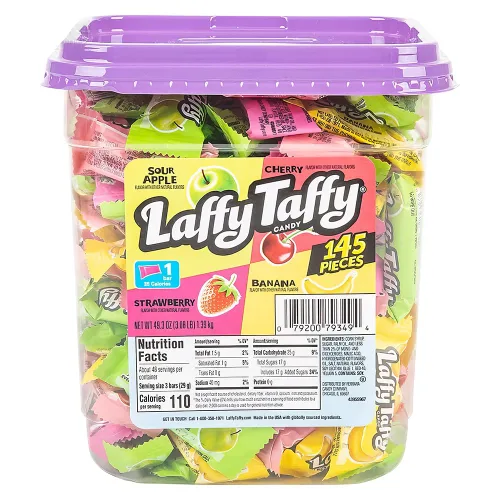 Vista 6 de Laffy Taffy Tarro de caramelo surtido, 145 unidades (paquete de 1)