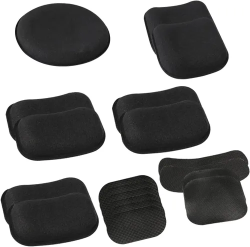 Vista 9 de Almohadillas universales para casco Airsoft, kit de almohadillas de espuma de repuesto para casco rápido, mich/ACH/USMC/PASGT