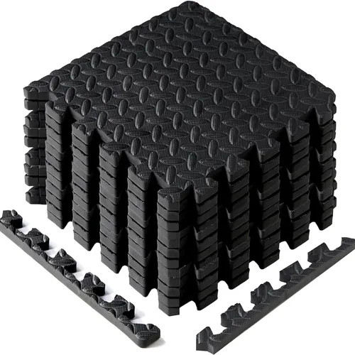 Vista 11 de Yes4All Alfombrillas Entrelazadas de EVA, Baldosas de Suelo tipo Rompecabezas, Acolchado de Suelo de Espuma con Borde para Muebles, Espacio