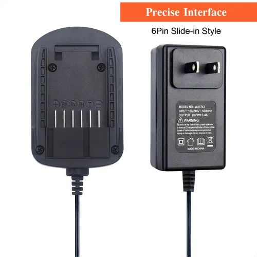 Vista 2 de WA3742 Reemplace el cargador de batería de litio worx 20v WA3742 WA3732 para cargar la batería de litio Worx 20V MAX WA3520 WA3525 WA3512 WA3512.1