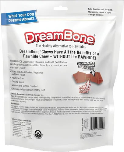 Vista 2 de DreamBone Golosinas para perros sin cuero crudo de hueso medio con proteína