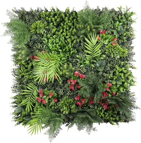Vista 16 de ECOOPTS Rejilla de privacidad de hiedra sintética, paneles artificiales de boj de 20 x 20 pulgadas, plantas de seto topiario para decoración de #3