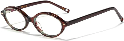 Vista 9 de TIJN Olisa Blue Light Blocking Glasses for Women Men,Retro Oval Frame Bluelight Eyeglasses for Gaming Computer Screen Use 01. Tortuga Whisky