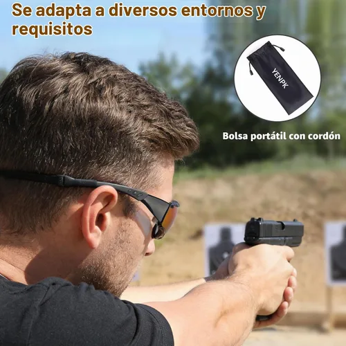 Vista 6 de 2 Pack Anti Fog Foam Lined Safety Glasses with Strap and Bag