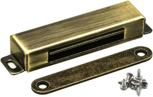 Vista 10 de Pestillo magnético para puerta de 70 libras, pestillo resistente para armarios, puertas de muebles, de acero inoxidable, color negro