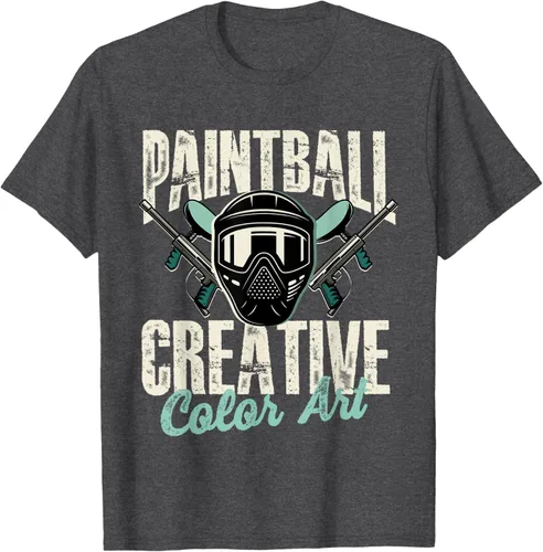 Vista 12 de Paintball Creative Color Art - Camiseta Paintball Paintball, Negro