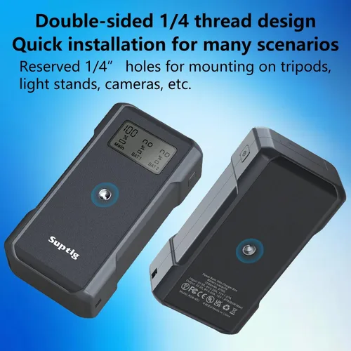 Vista 2 de Suptig Banco de energía con cargador de batería, caja de cargador de batería de 10,000 mAh compatible con GoPro Hero 12, Hero 11, Hero 10, Hero 9