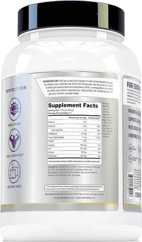 Vista 5 de Total ISO Whey Isolate Protein Powder: Batido de proteína de suero de mejor sabor con 100% aislado de proteína de suero de leche, mezcla perfecta