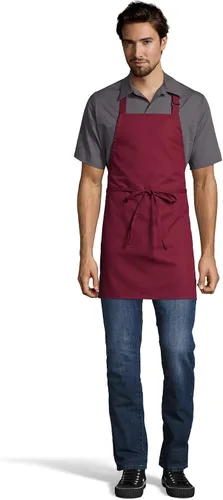 Vista 6 de Uncommon Threads Delantal unisex ajustable sin bolsillo para restaurante