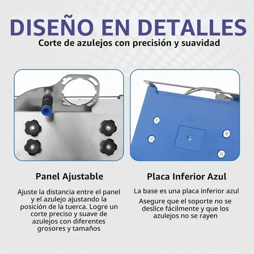Vista 4 de Herramienta de biselado de azulejos de 45 grados, amoladora angular de soporte de biselado universal de 45 grados tipo 100 con guantes y manguera