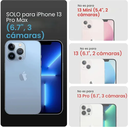 Vista 6 de FireNova Funda diseñada para iPhone 13 Pro Max, funda de silicona [protección de cámara] con [2 protectores de pantalla], forro interior de Piedra