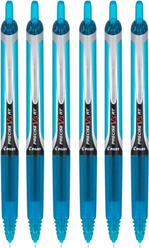 Vista 7 de PILOT Precise V5 RT - Bolígrafos de tinta líquida recargables y retráctiles, punta extrafina (0.020 in), tinta burdeos, paquete de 6
