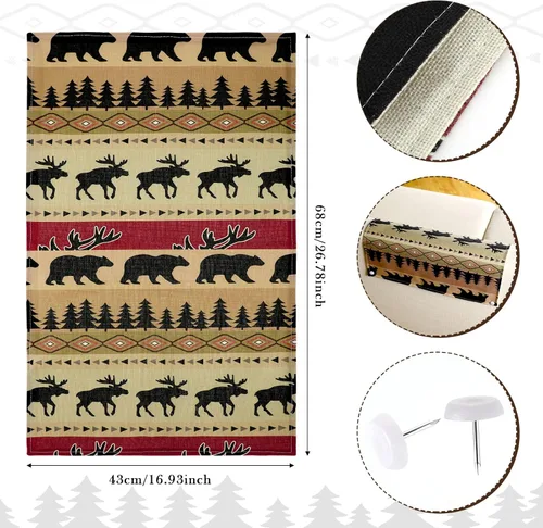 Vista 2 de Tegeme Funda para reposacabezas para silla reclinable, protector de reposacabezas estilo animal, protector de sofá, funda de silla para muebles