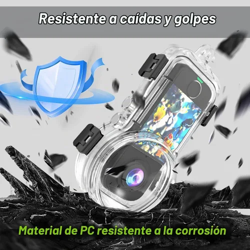 Vista 2 de Insta 360 X4 Air Invisible - Funda de buceo impermeable de hasta 50m / 164 ft (164 pies), carcasa protectora de buceo subacuático para Insta360 X4