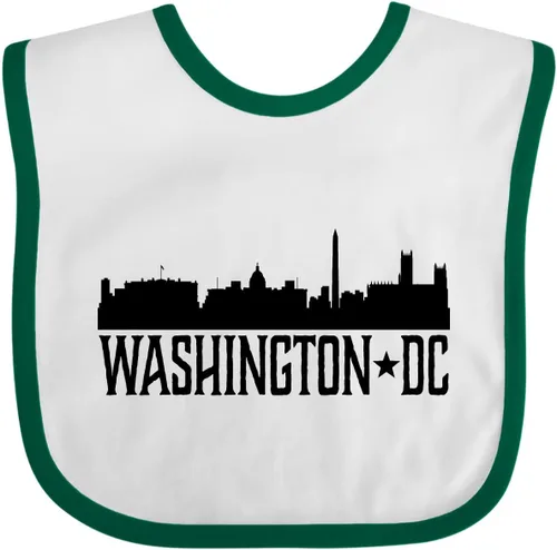 Vista 3 de inktastic Washington DC Skyline Cities Baby Bib