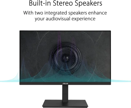 Vista 4 de ASUS Monitor de acoplamiento 1080P de 23.8 pulgadas (VA24ECPSN) - Full HD, IPS, 75Hz, sincronización adaptativa, altavoces, cuidado de los ojos, luz