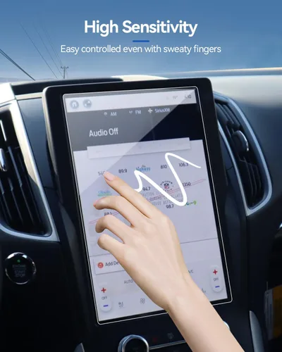 Vista 8 de Protector de pantalla de coche para Ford Edge 2024 2025 2023 2022 2021 (SE/SEL/ST-Line/Titanio/ST) Accesorios Protector de pantalla de vidrio