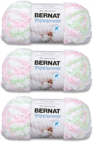 Vista 6 de Bernat Pipsqueak - Hilo para bebé, paquete de 3 unidades de 3.5 onzas (3.53 oz/3.5 onzas), poliéster, 5 voluminosos, 101 yardas, tejido/ganchillo