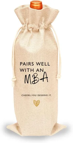 Vista 7 de Toctose Regalo de graduación de doctorado - Bolsa de vino para él, ella, hijo, hija o amigo - GDWB014