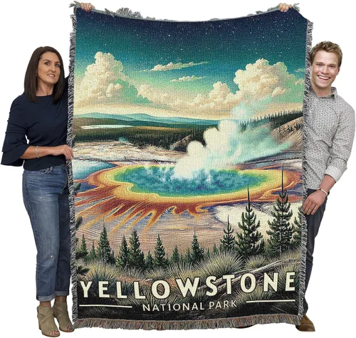 Vista 48 de Pure Country Weavers Manta del Parque Nacional Acadia, manta de tapiz de algodón para regalo, fabricada en los Estados Unidos, 72 x 54 pulgadas