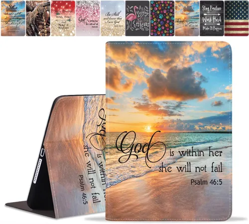 Vista 24 de Funda para Samsung Galaxy Tab A8 de 10.5 pulgadas (SM-X200/X205/X207), funda delgada de piel sintética con función de encendido y apagado automático