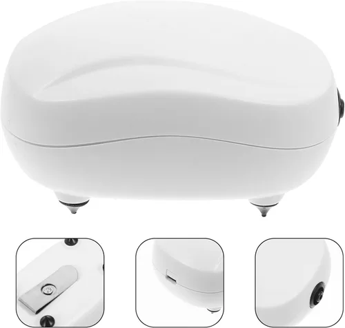 Vista 3 de Bomba de aire para tanque de peces USB, bomba de oxígeno silenciosa portátil para acuarios de plástico para acuarios de agua dulce e hidropónico