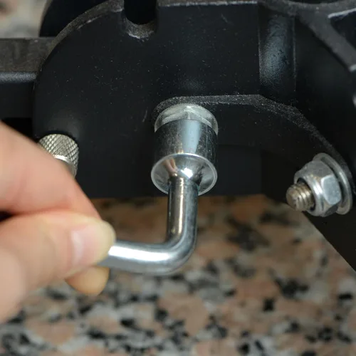 Vista 5 de uxcell Llave hexagonal abierta en forma de L métrica de 0.276 in con 6 puntos, de un solo extremo