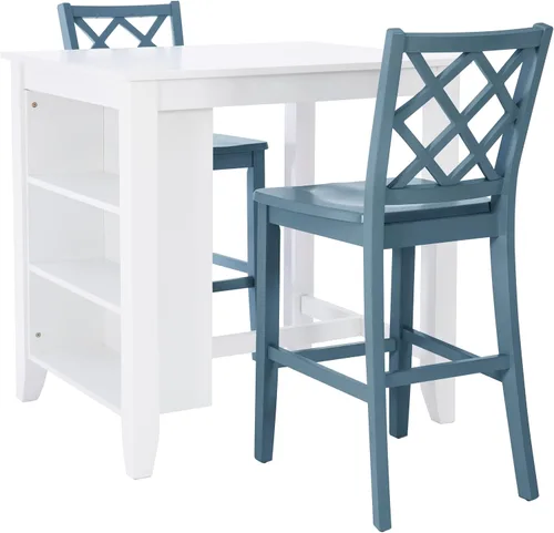 Vista 23 de Powell Silla auxiliar de comedor Conolly Blue Graphite