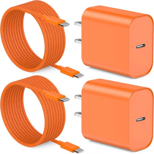 Vista 10 de [Certificado Apple MFi] Cargador de iPhone de carga rápida de 6 pies compatible con iPhone 14/13/12/11 Pro Max/Xs Max/XR/X, paquete de 2, bloque