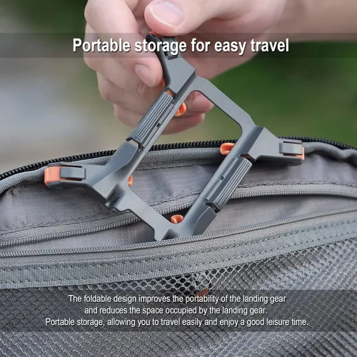 Vista 5 de O'woda Tren de aterrizaje plegable para DJI Mini 2 SE/Mini 2/Mini 4K/Mavic Mini/SE Drone Peso ligero de liberación rápida extendida Aumentar