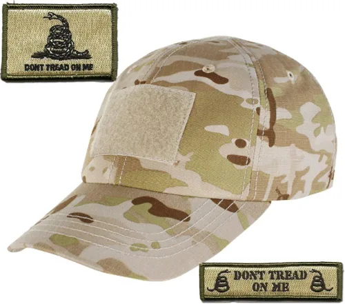 Vista 5 de MULTICAM-Arid - Paquete de parche táctico y sombrero (2 parches + sombrero)