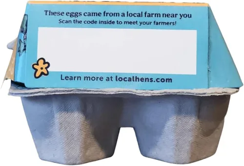 Vista 8 de Local Hens® Caja híbrida de grado A grande para 12 huevos, 50