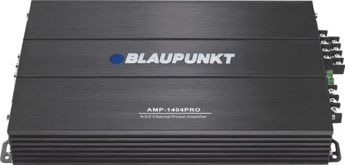 Vista 2 de Blaupunkt AMP-1404PRO 1500W Amplificador de 4 canales Clase AB - MOSFET, filtros de paso alto y bajo, diseño delgado y compacto