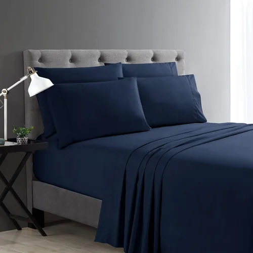 Vista 12 de Juego de sábanas Cathay Home Micro Caress lujoso, 90 g/m², 3 piezas, tamaño Twin, con 1 funda de almohada adicional, color Aqua