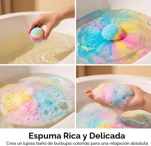 Vista 4 de Bombas de baño con caja de bolas de sal de juguete oceánico, regalos de Pascua, rellenos de cesta de Pascua de burbujas, rellenos de huevos de Azul