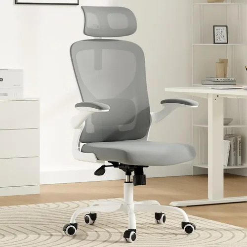 Vista 11 de Ergonomic Office Chair with Headrest, Breathable Mesh Office Chair with Wheels, High Back Computer Chair with Armrests and Adjustable Lumbar Support