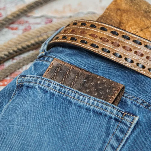 Vista 19 de HOOEY Cuero Bi-Fold Hombre, Hands-Up- Estampado Nómada, Talla única, 2812937