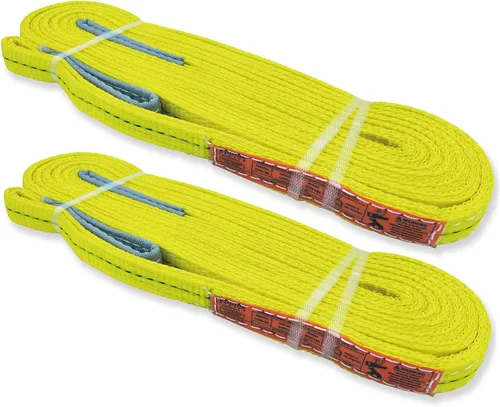 Vista 10 de Correas de elevación de 2 capas 1" x 4 pies de eslinga trenzada para protección de árboles 1 paquete de correa de tela resistente para aparejo