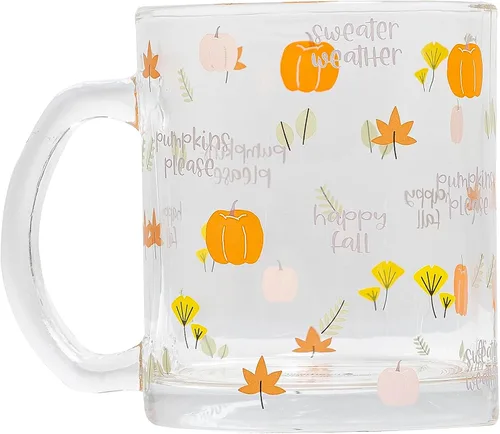 Vista 11 de Pearhead Taza de cristal de fantasma, decoración del hogar de Halloween, taza de vidrio para café y té, accesorios de otoño, taza de temporada de 12