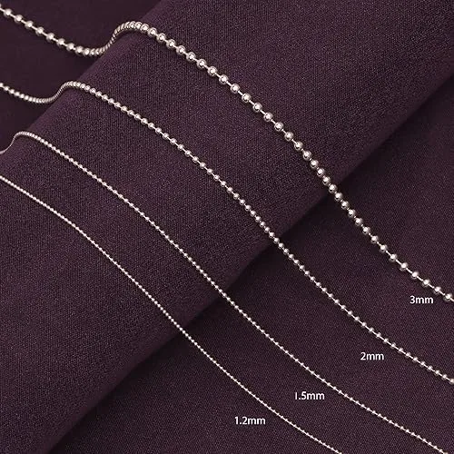 Vista 4 de LeCalla Joyería italiana de plata de ley 925, regalo de moda de 0.069 pulgadas, 0.069 pulgadas, 0.079 pulgadas, 0.118 pulgadas, 0.118 pulgadas