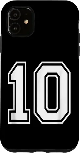 Vista 8 de Number 10 Varsity Style Bold Sports Birthday Case for iPhone 17