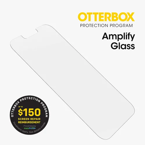 Vista 2 de OtterBox AMPLIFY - Protector de pantalla para iPhone 13 Mini (serie antimicrobiana)