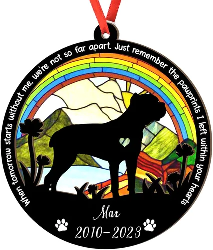 Vista 29 de Adorno personalizado para atrapasoles de sabueso afgano, adorno de Navidad de sabueso afgano, regalo para perro amante, sabueso afgano conmemorativo