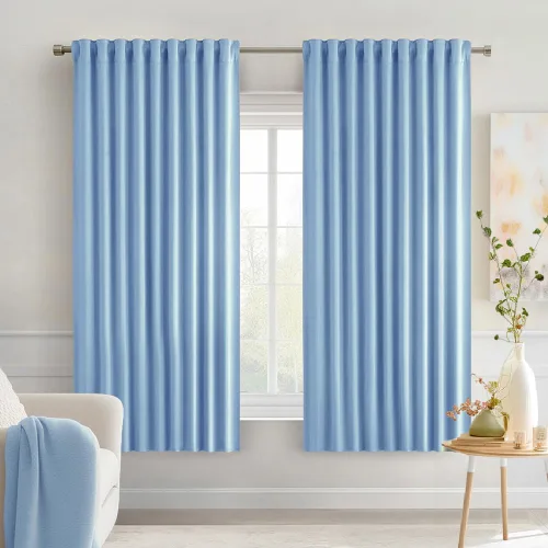 Vista 61 de MIULEE Cortinas opacas con pestaña trasera de 63 pulgadas de largo, juego de 2 paneles para sala de estar, dormitorio, privacidad, bolsillo