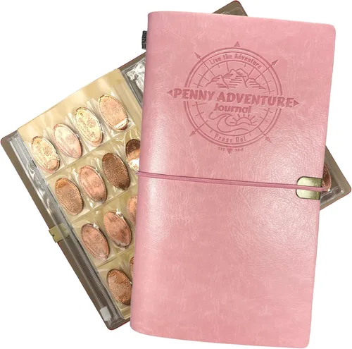 Vista 16 de Pennybandz El Penny Journal tiene capacidad para 146 monedas, el libro definitivo de colección de centavos de recuerdo para tu colección de monedas