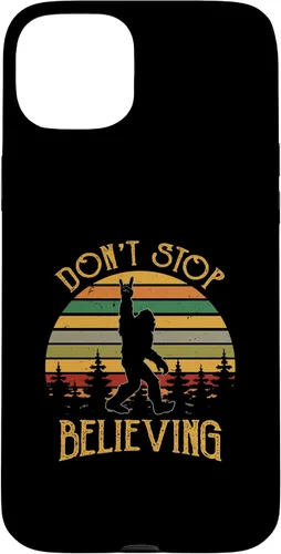 Vista 9 de Don't Stop Believing Bigfoot Rock And Roll Sasquatch Case for iPhone 16